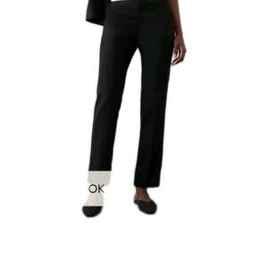 Lila Ryan Women’s Stretch Twill Pants Black Size 12P NWT Slim Straight